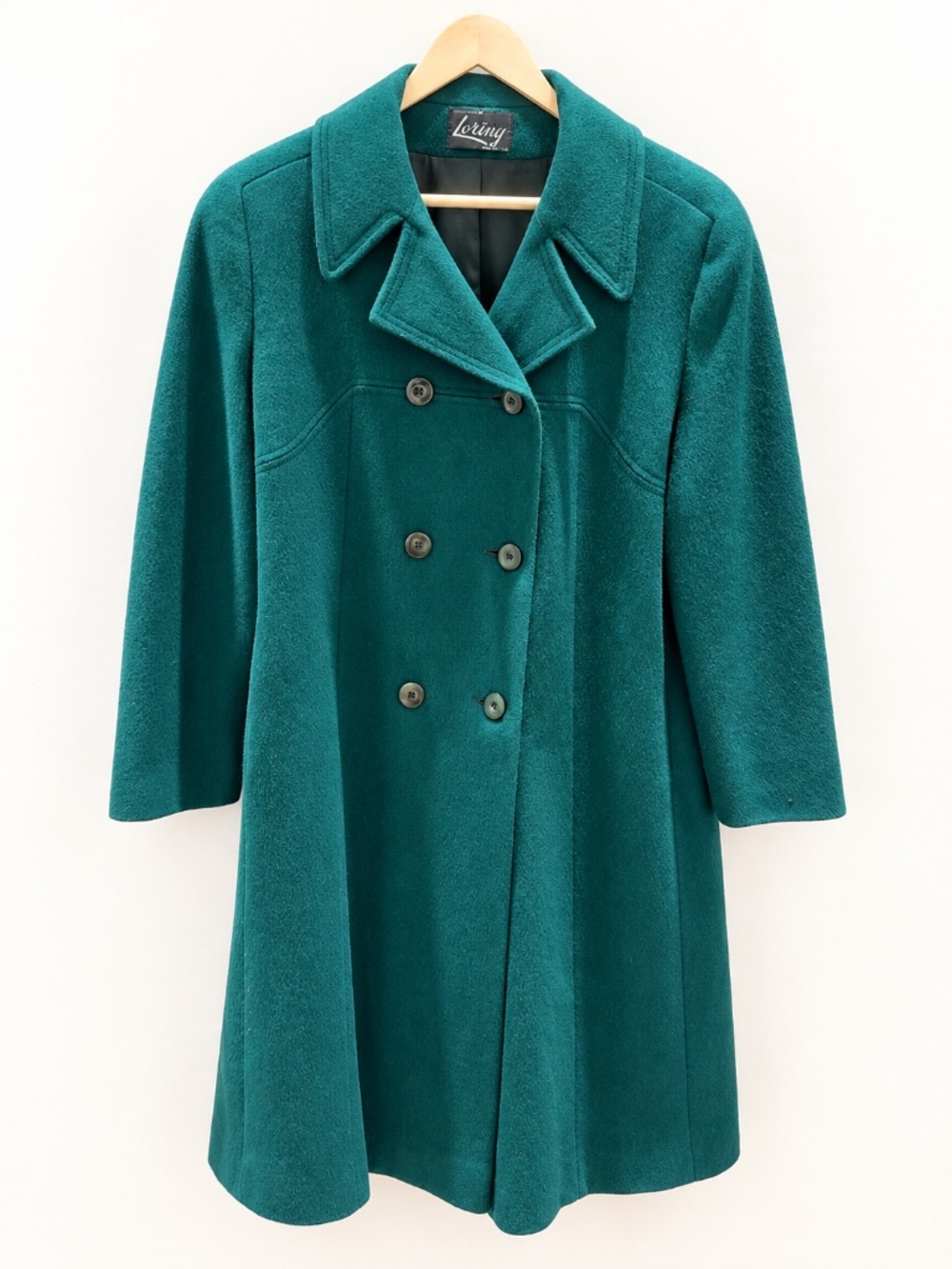 Vintage Loving Forstmann Wool Teal Coat